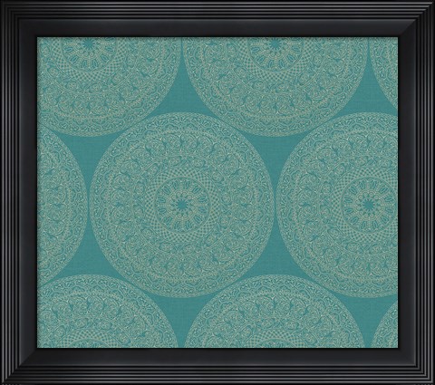 Framed Mandala Road Pattern II Print