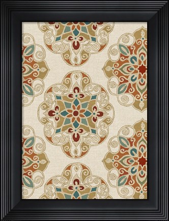 Framed Kolam Pattern I Print