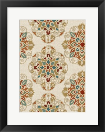 Framed Kolam Pattern I Print