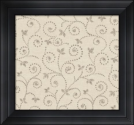 Framed Batik IV Patterns Print