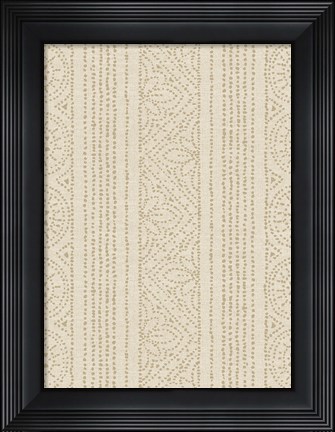 Framed Batik III Patterns Print