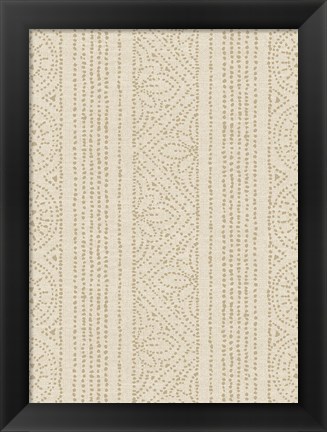Framed Batik III Patterns Print