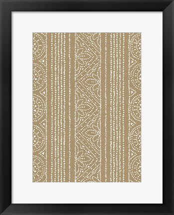 Framed Batik II Patterns Print