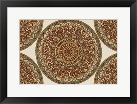 Framed Mandala Road I Print