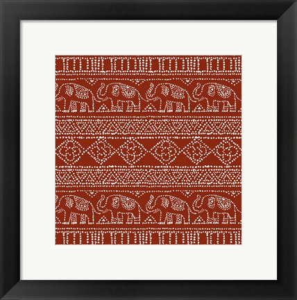 Framed Batik Pattern IM Print