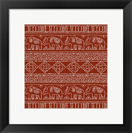 Framed Batik Pattern IM Print