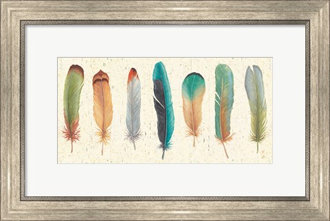 Framed Feather Tales VII Print