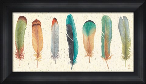 Framed Feather Tales VII Print
