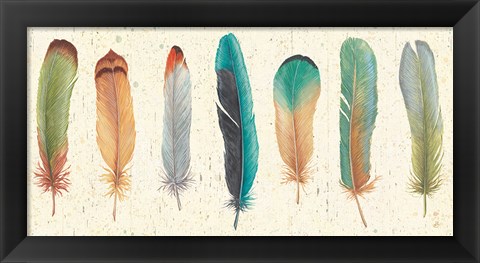 Framed Feather Tales VII Print