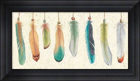 Framed Feather Tales VIII Print