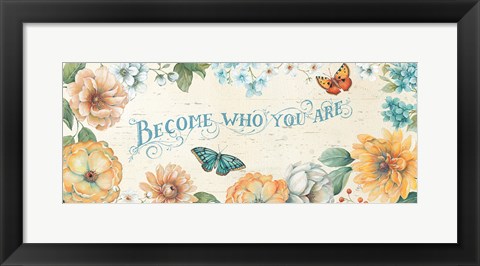 Framed Butterfly Bloom V Print