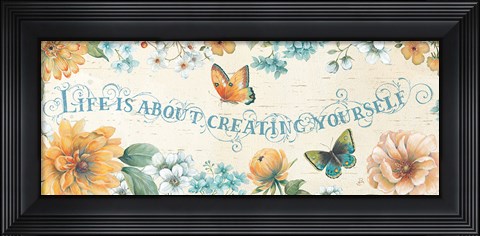 Framed Butterfly Bloom IV Print