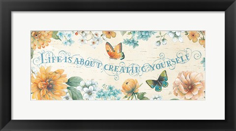 Framed Butterfly Bloom IV Print