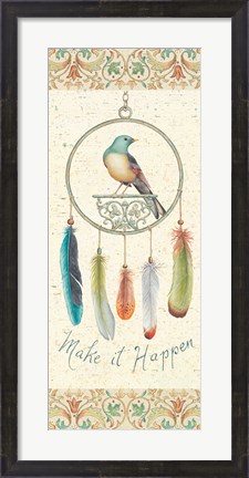 Framed Feather Tales III Print