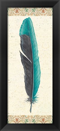 Framed Feather Tales V Print