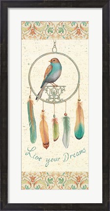 Framed Feather Tales IV Print