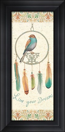 Framed Feather Tales IV Print