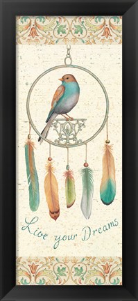 Framed Feather Tales IV Print