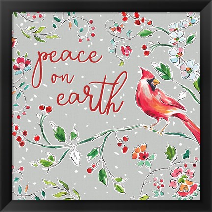 Framed Holiday Wings VI Print