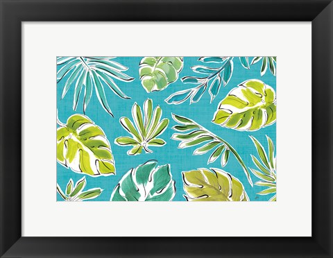 Framed Tropical Oasis IX Print