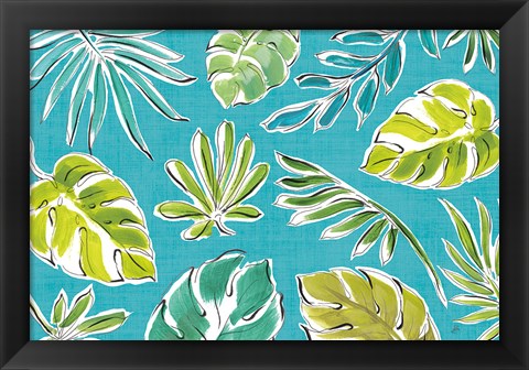 Framed Tropical Oasis IX Print