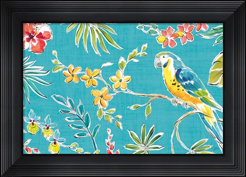 Framed Tropical Oasis II Print