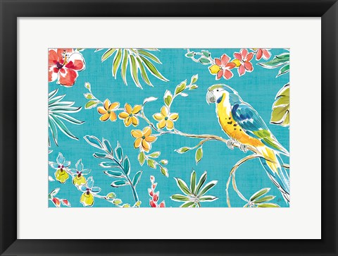 Framed Tropical Oasis II Print