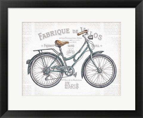 Framed Bicycles I v2 Print