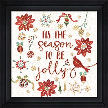 Framed Holiday Impressions IV Print