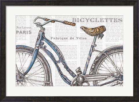 Framed Bicycles IV Print