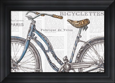 Framed Bicycles IV Print