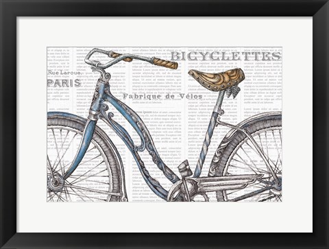 Framed Bicycles IV Print