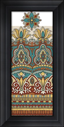 Framed Spice Route Elephant Border Print