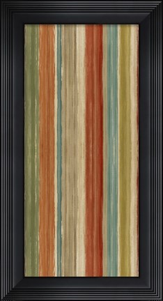 Framed Mumbai Rainbow Stripes Print