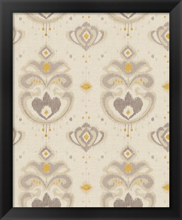 Framed Ikat Beauty Patterns Print