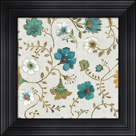 Framed Bohemian Wings Floral Dance Print