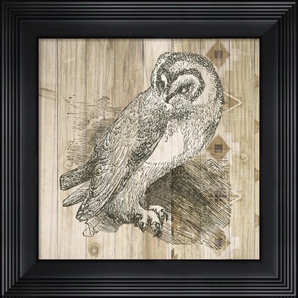 Framed Natural History Lodge I Print
