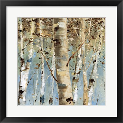 Framed White Forest III Print