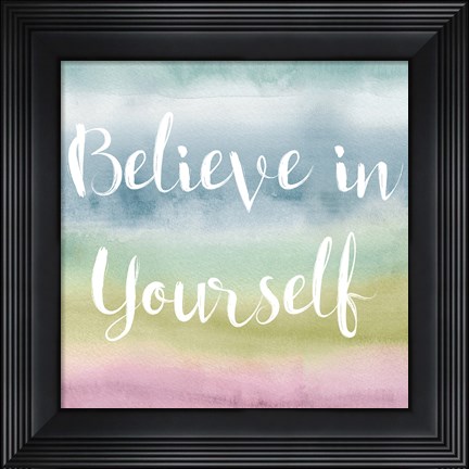 Framed Rainbow Seeds Painted Pattern XIV Cool Believe Print