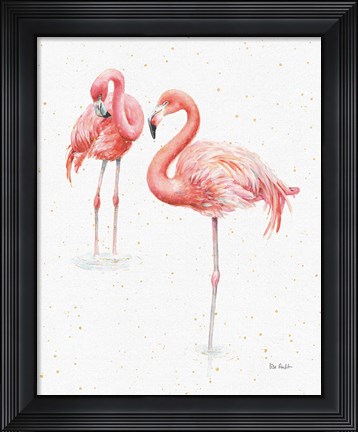 Framed Gracefully Pink X Print