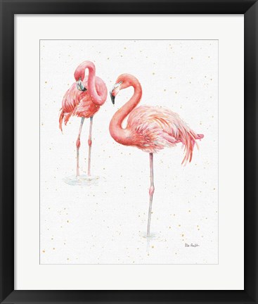 Framed Gracefully Pink X Print