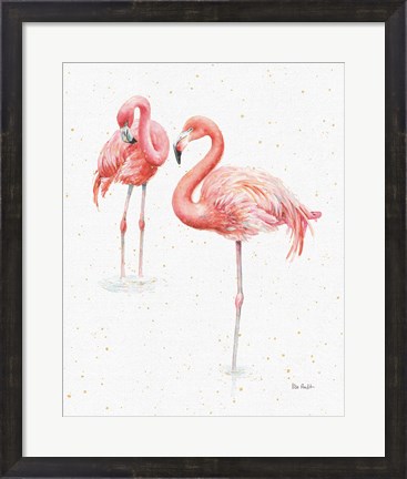 Framed Gracefully Pink X Print