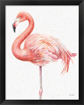 Framed Gracefully Pink V Print