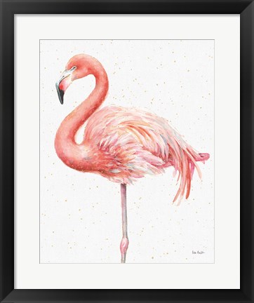 Framed Gracefully Pink V Print