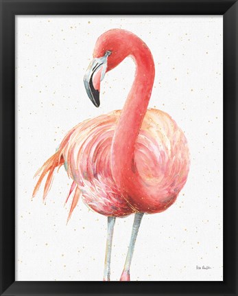 Framed Gracefully Pink IV Print