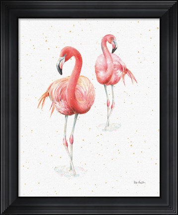 Framed Gracefully Pink IX Print