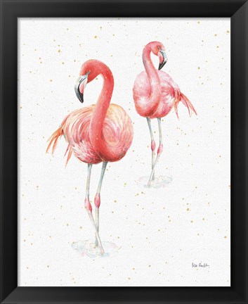 Framed Gracefully Pink IX Print