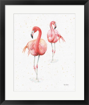 Framed Gracefully Pink IX Print