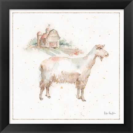 Framed Farm Friends VII Print