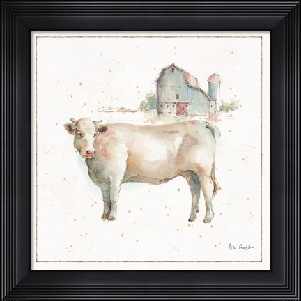 Framed Farm Friends VIII Print